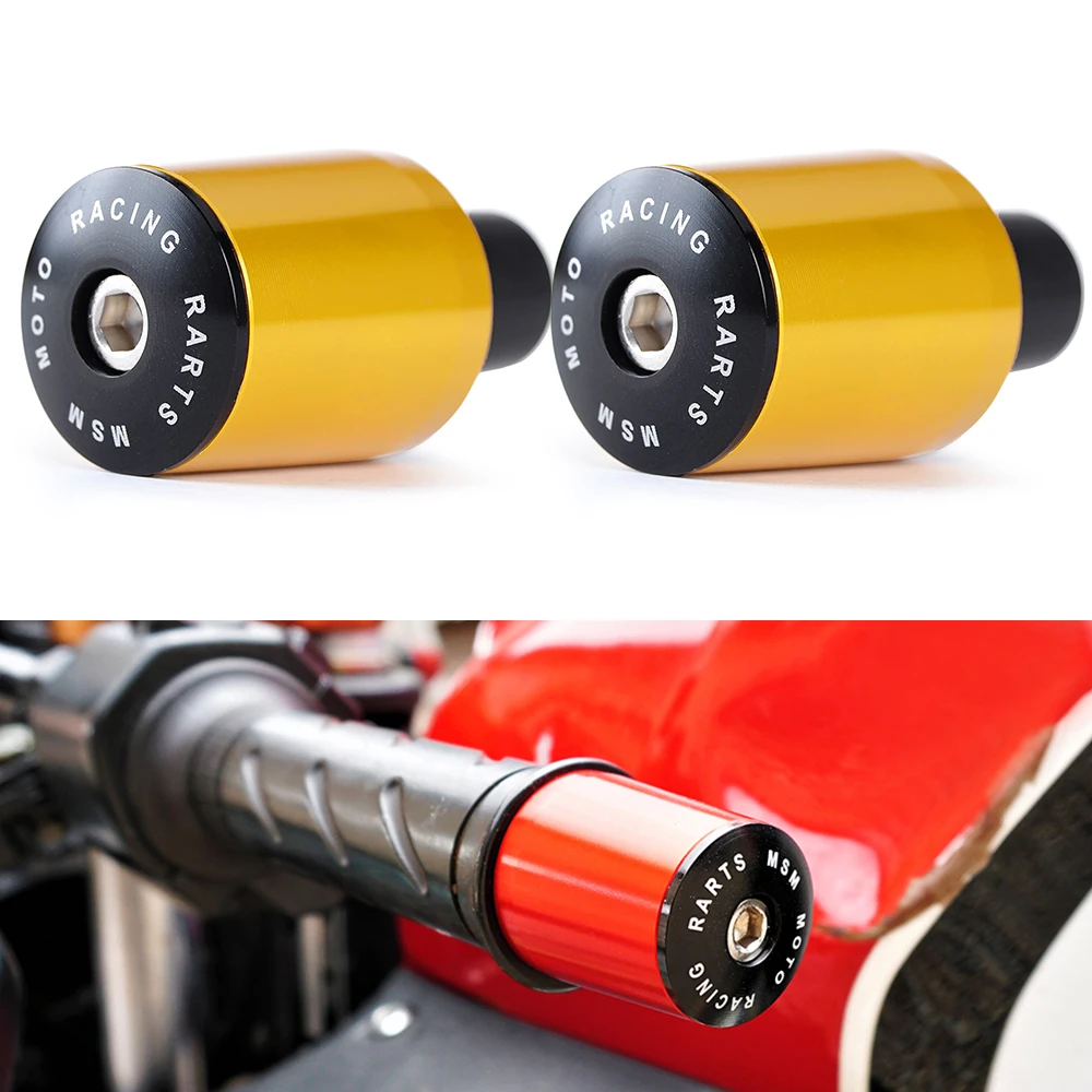 Ручки для мотоцикла 7/8 дюйма 22 мм Концевая ручка заглушка Yamaha YZF R1 R6 R125 YZFR15 R25