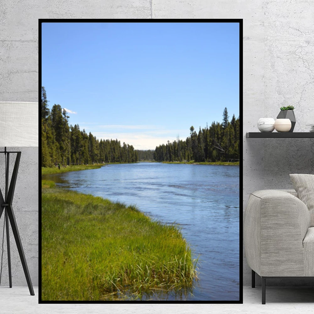 

Natural scenery nordic style wall art print poster home living bedroom decoration high definition quality picture frames