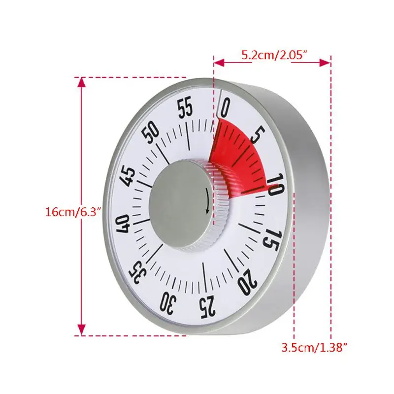 

2021 New Classroom Countdown visual Timer,Quiet Counting, Dual Magnet, Ideal For Classroom Teaching Homework Houseworks Cooking