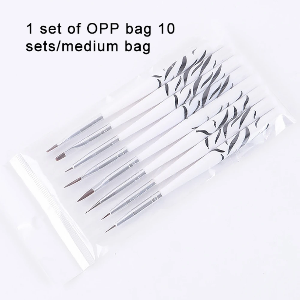 

8pcs/lot Acrylic 3D Nail Polish Art Brush Set Dotting Painting Drawing Pen Kit Nail Makeup Tools New Arrival