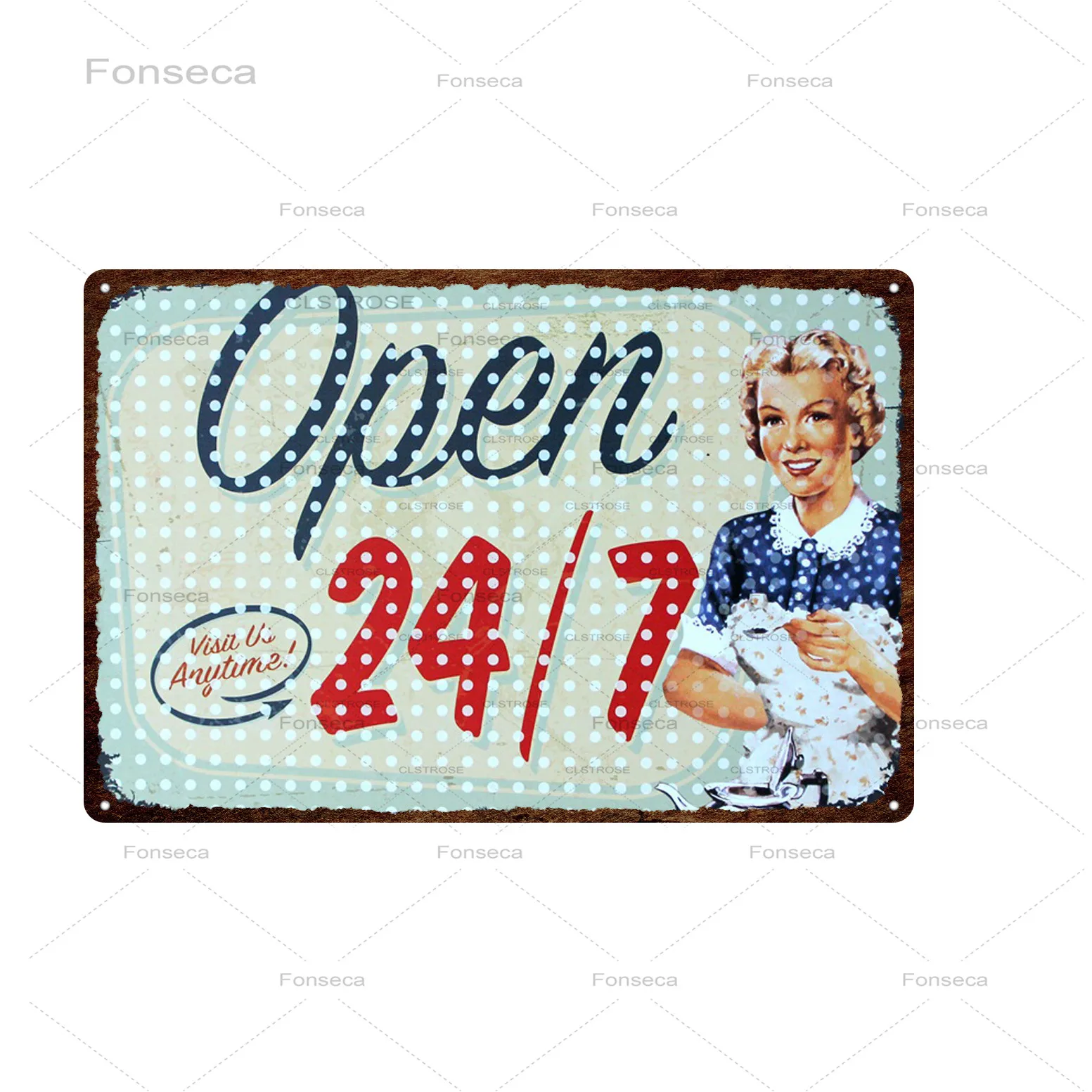Open/Closed Metal Tin Sign Bar Cafe Diner Garage Pub Home Wall Decoration Retro Welcome Art Poster 30*20 cm | Дом и сад