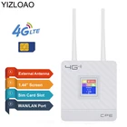 Маршрутизатор YIZLOAO 4G LTEWi-Fiмодем, точка доступа к сети CPE, 4G 3G с антеннами, SIM-карта, широкополосные мобильные точки, Wi-Fiодносторонний усилитель
