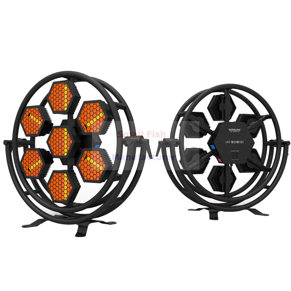 Светодиодная ретро-вссветильник 4XLot 7X60W s DMX 512 лазерный проектор сценический свет