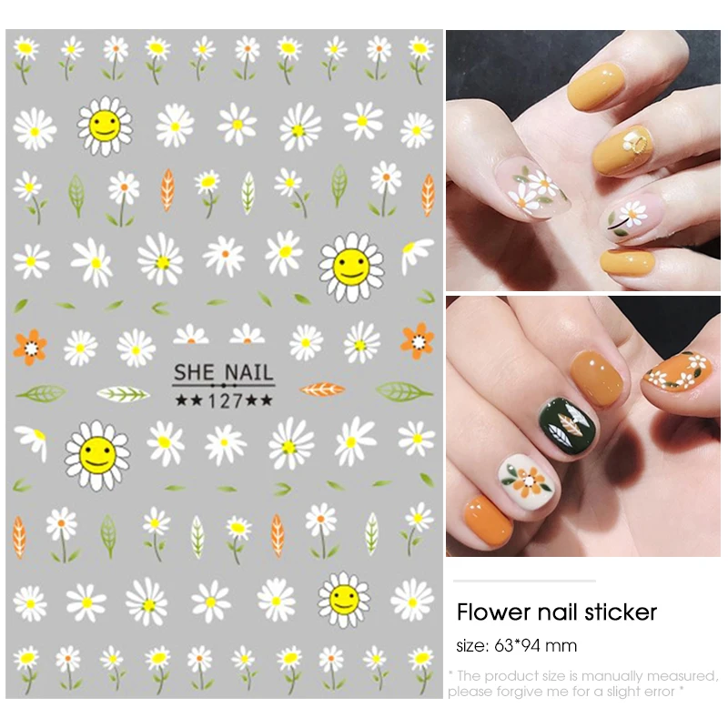 

1 pieces Strawberry 3D Super thin nails stickers tips Nail Art adhesive decals fruit Cool Design nail envelopes manicure