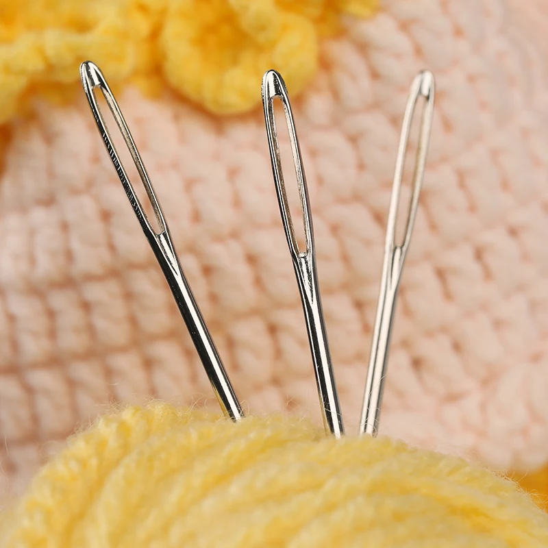 LMDZ 30PCS Large Eye Stitching Needles Knitters Hand Sewings Accessories Tools Thimble with Bottle Household | Дом и сад