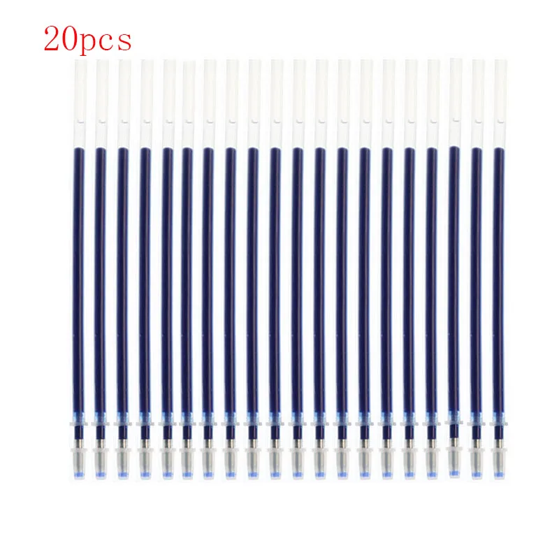 

20pcs/lot Neutral Ink Gel Pen Refill Neutral Pen Good Quality Refill Black Blue Red 0.5mm Bullet Refill Office And School