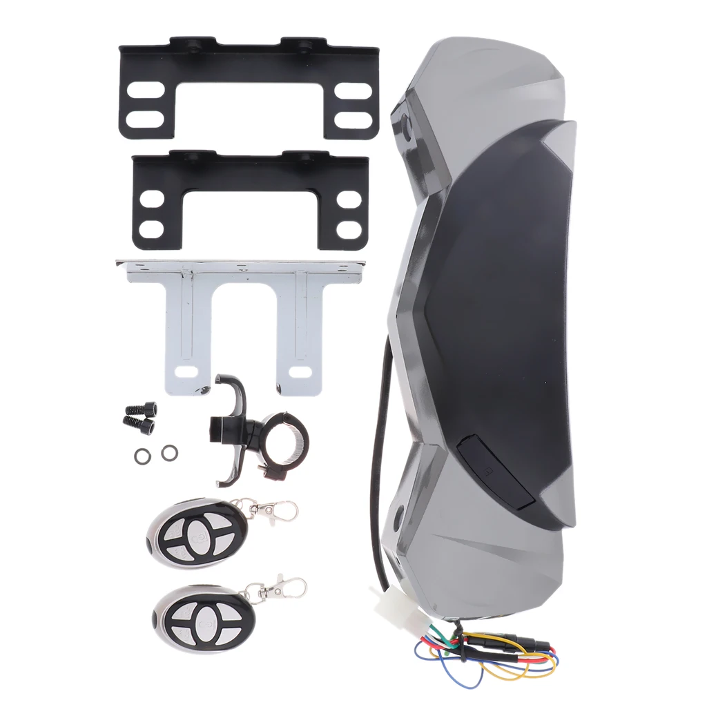 12V мотоцикл FM радио фара динамик две клавиши два винта гайки четыре