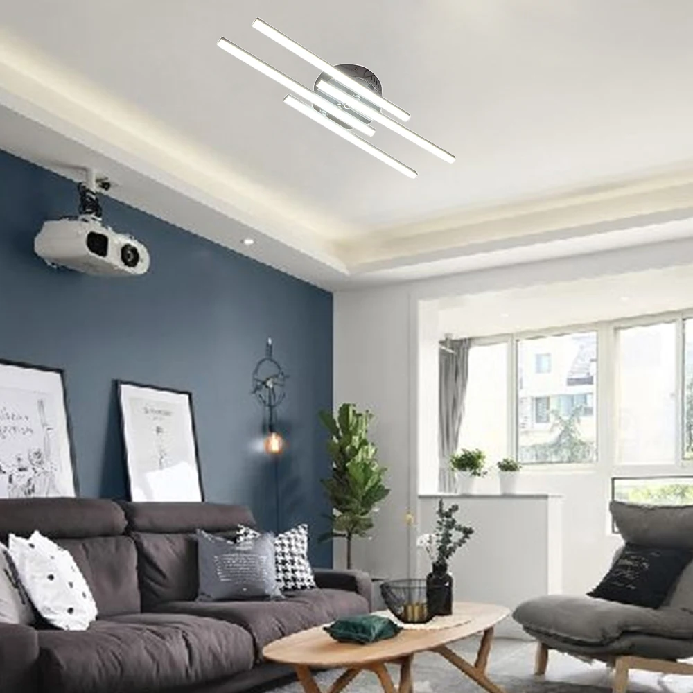 $14.44 2/3/4 Lights Bar Ceiling Light 12W 18W 24W AC85-265V Ceiling Lamp For Kitchen Restaurant Living Rooms Bedroom Lighting Decor