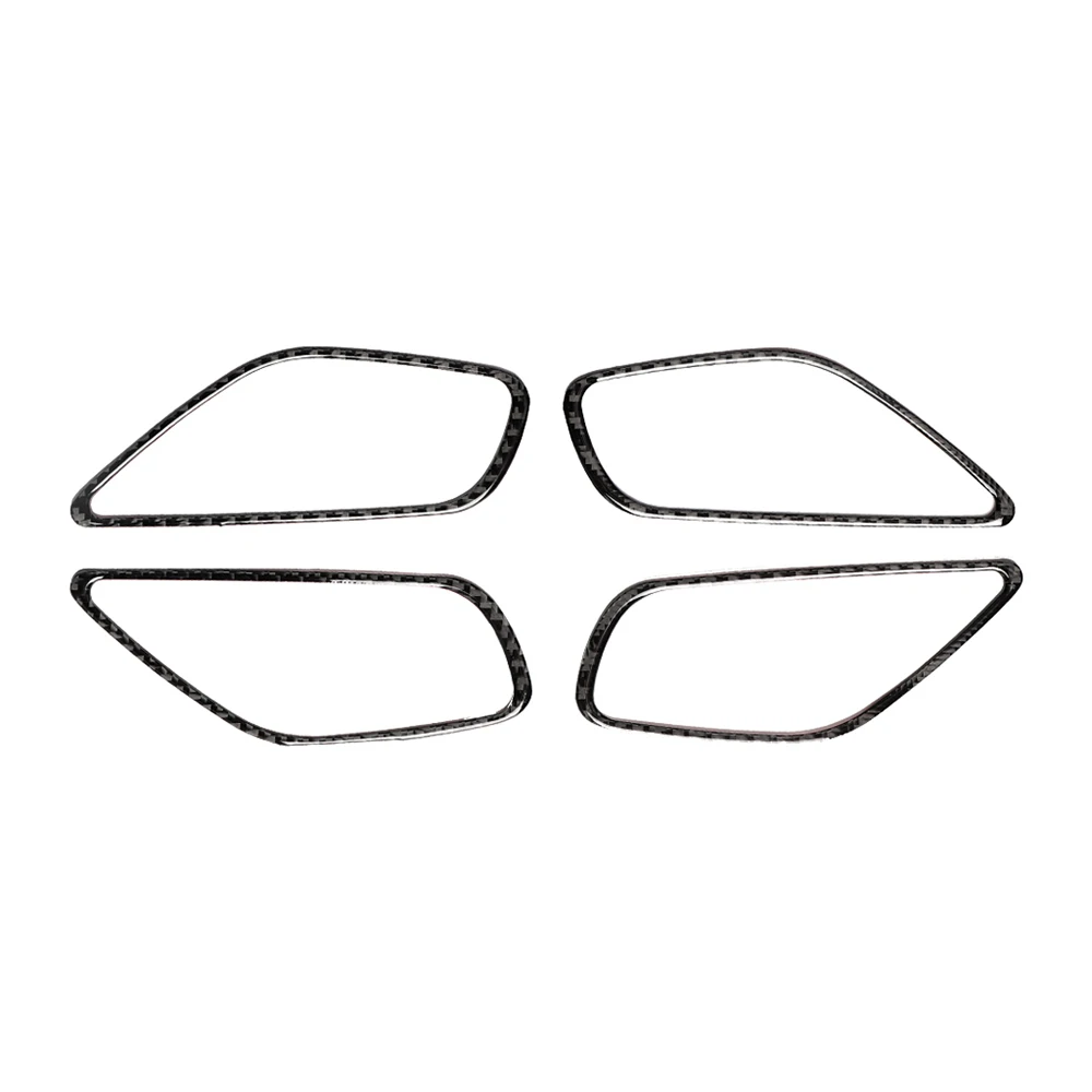 Для Mazda 3 Axela 17 18 черный карбоновое волокно Автомобильная дверная ручка панель