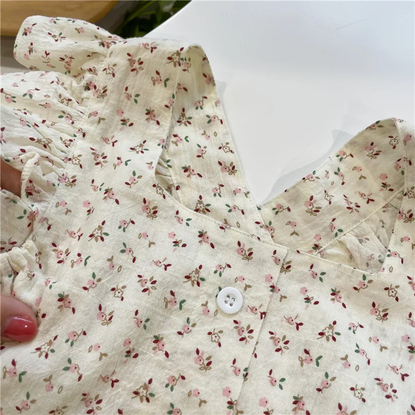 

Girls Set 2021 Summer New Kids floral bow 2 piece set kids clothes girls baby girl clothes