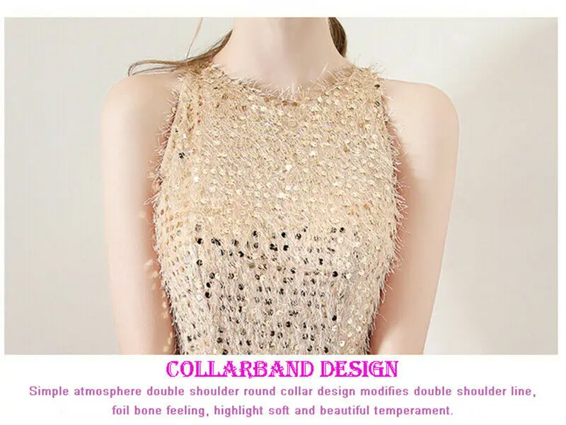 

Fashion Sequin Patchwork Dress 2019 Evening Party Sleeveless O Neck Long Belt Slim Elegant Dress Women Maxi Vestidos Sukienki