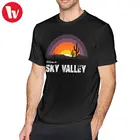 Футболка Kyuss Добро пожаловать в Sky Valley, забавная уличная футболка с короткими рукавами из 100 хлопка
