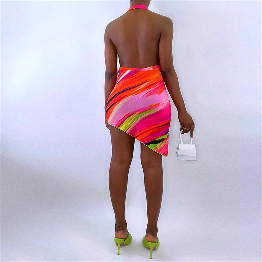 

Summer Skinny Backless Sleeveless Club Dresses 2021 Casual Dresses Women