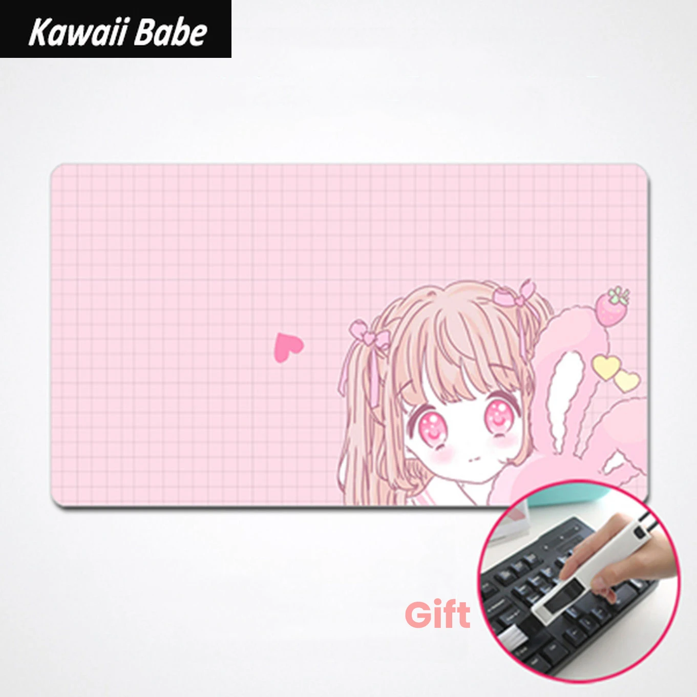 

Office Kawaii Girl Cute 80x30cm Mouse Pad Anime Sailor Moon Keyboard Mat Desk Mat Pink Home Office Game Computer Desktop Protect