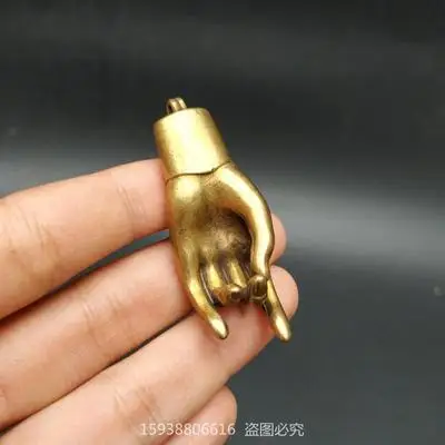 

Изысканная бронзовая резьба бергамот фотоорхидея Пальчиковый брелок маленькая медная подвеска