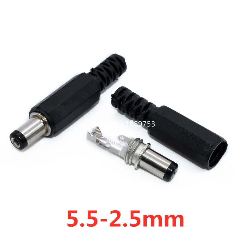 

Штекеры для розетки постоянного тока DC 005 025 5.5-2.1mm 5.5-2.5mm 3.5-1.3mm