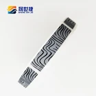 Shengshijie, 1000 шт., 11x50 мм, ручная наклейка с царапинами, этикетка с узором зебры, лента в рулонах, кодовая покрывающая пленка