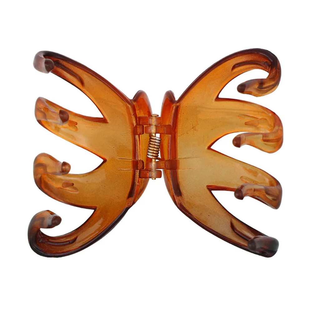 Женские Простые заколки для конского хвоста большие зажимы волос Нескользящие с