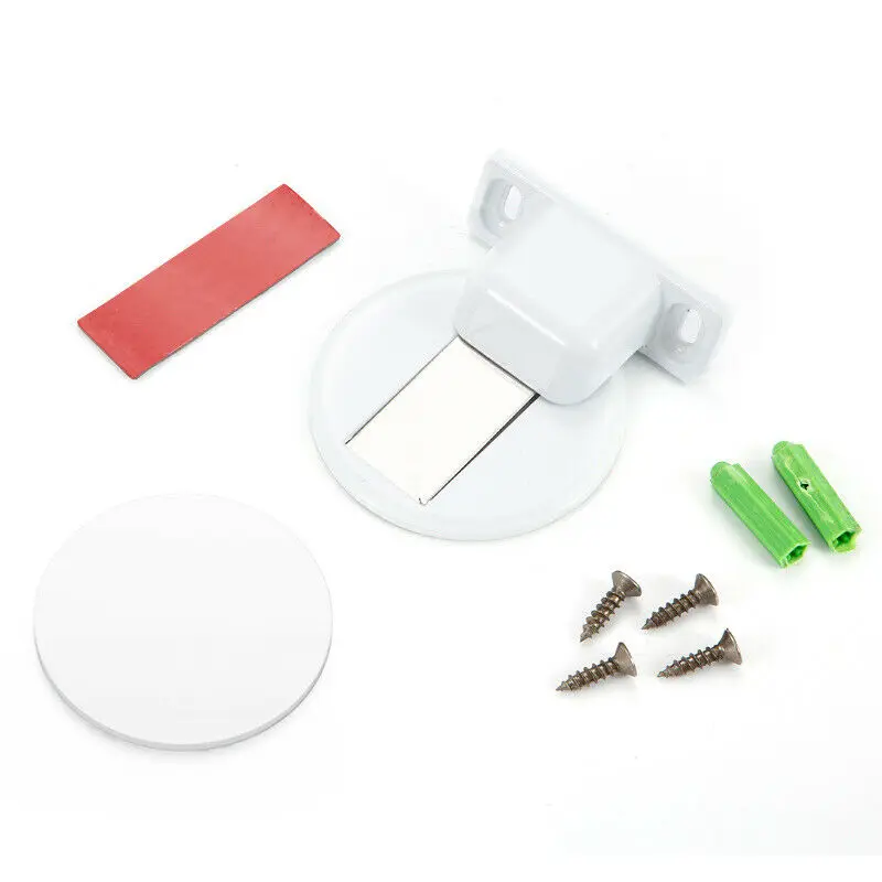 

Anti-Collision Floor Mounted Holder Door Stopper Stop Catch Magnetic Invisible
