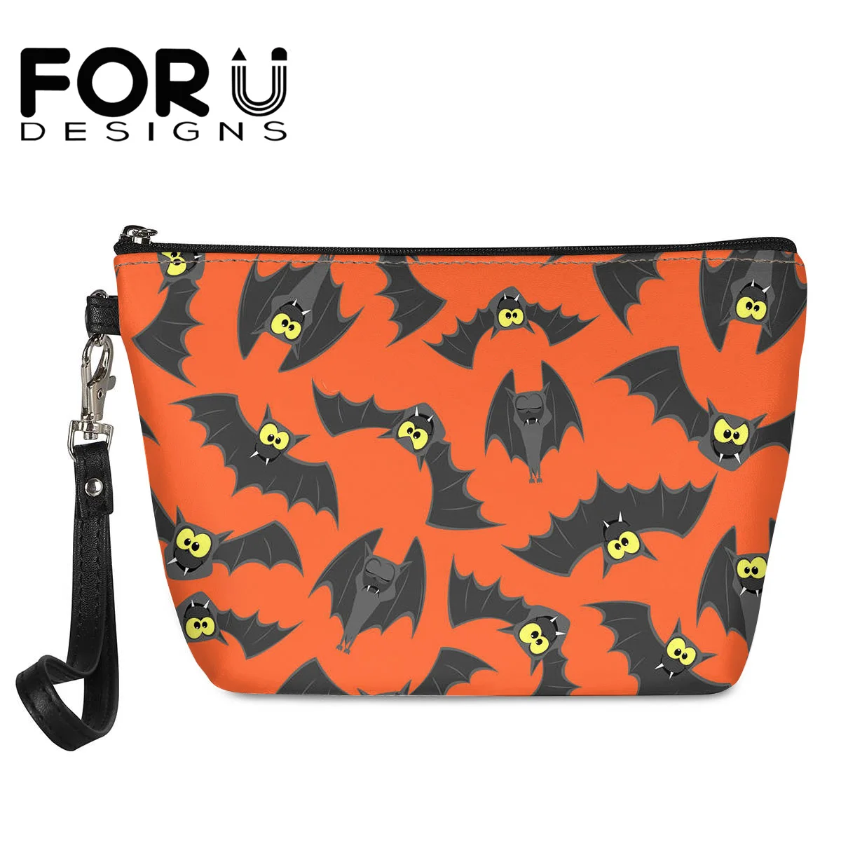 

Женская косметичка с рисунком летучая мышь на Хэллоуин, Классические водонепроницаемые дорожные сумки для туалетных принадлежностей