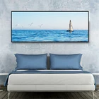 Картина морской пейзаж, парусный пейзаж, картина маслом, синее небо, море, фотография для украшения дома, картина, принты, карта Морского Пейзажа