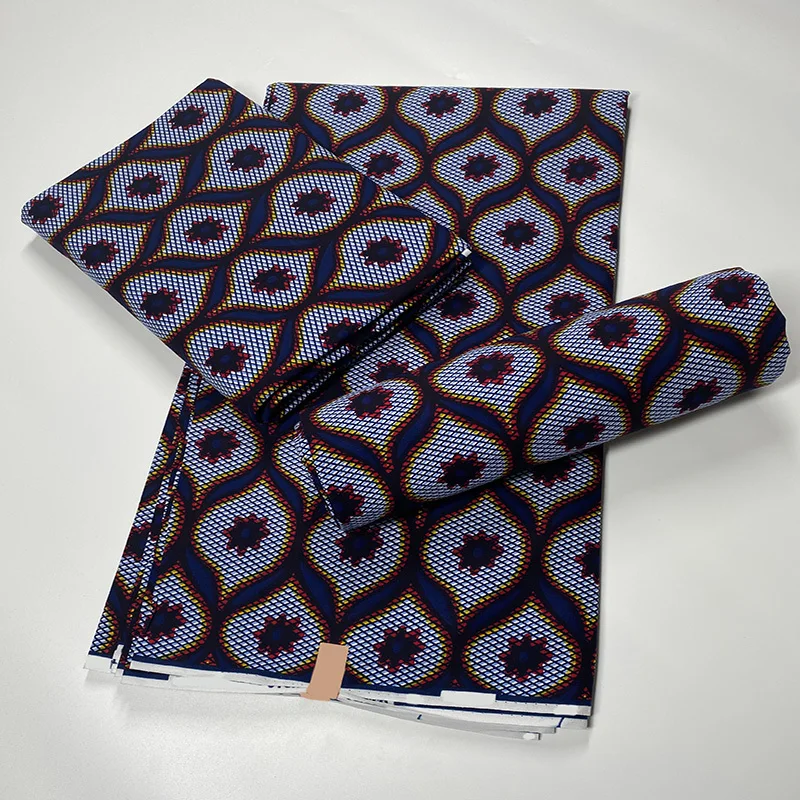 

Ghana African Wax Print Fabric 100% Cotton Africain Real Wax Nigerian Print Wax Fabric 6Yard For Dresses Fabric Rapper Batik