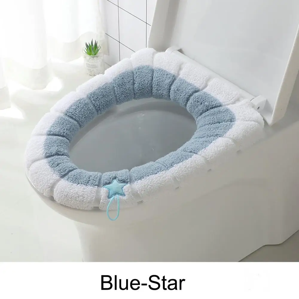 Коврик для унитаза с фланцем зимний теплый удобный мягкий коврик одежды моющийся