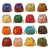 24pcs silk brocade jewelry pouch bag drawstring coin pursegift bag value set