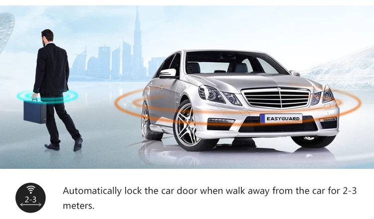 EASYGUARD компания прыжковой код PKE аварийная система Автозапуск дистанционного запуск двигателя и keyless go touch ввода пароля