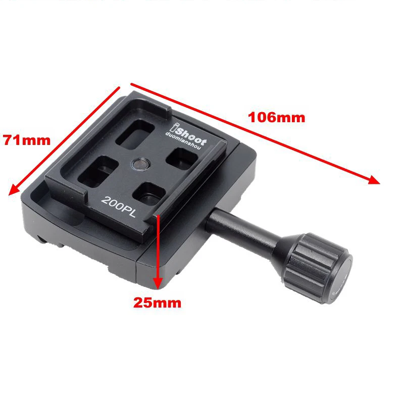 IShoot универсальный зажим QR Manfrotto RC2 изменения адаптер для совместимости с 200PL 410PL Arca