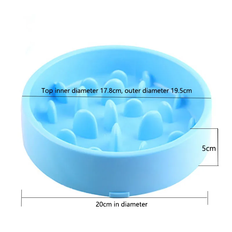 

Multi-color non-slip pet New dog thicker version feeding bowl puppies slow food feeding bowl obesity prevention pet dog supplies