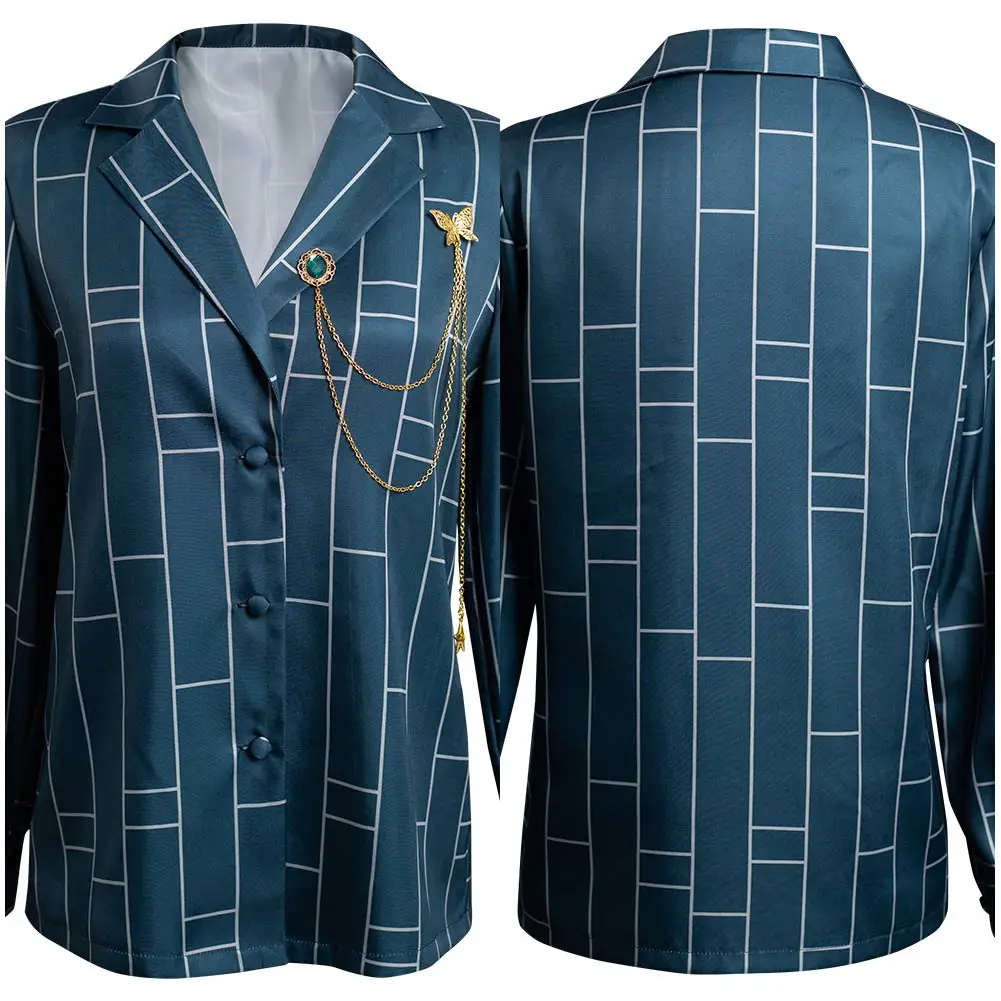 

Anime JoJo‘s Bizarre Adventure Stone Ocean Jolyne Cujoh Cosplay Long Sleeve Shirt Costume Halloween Carnival Suit