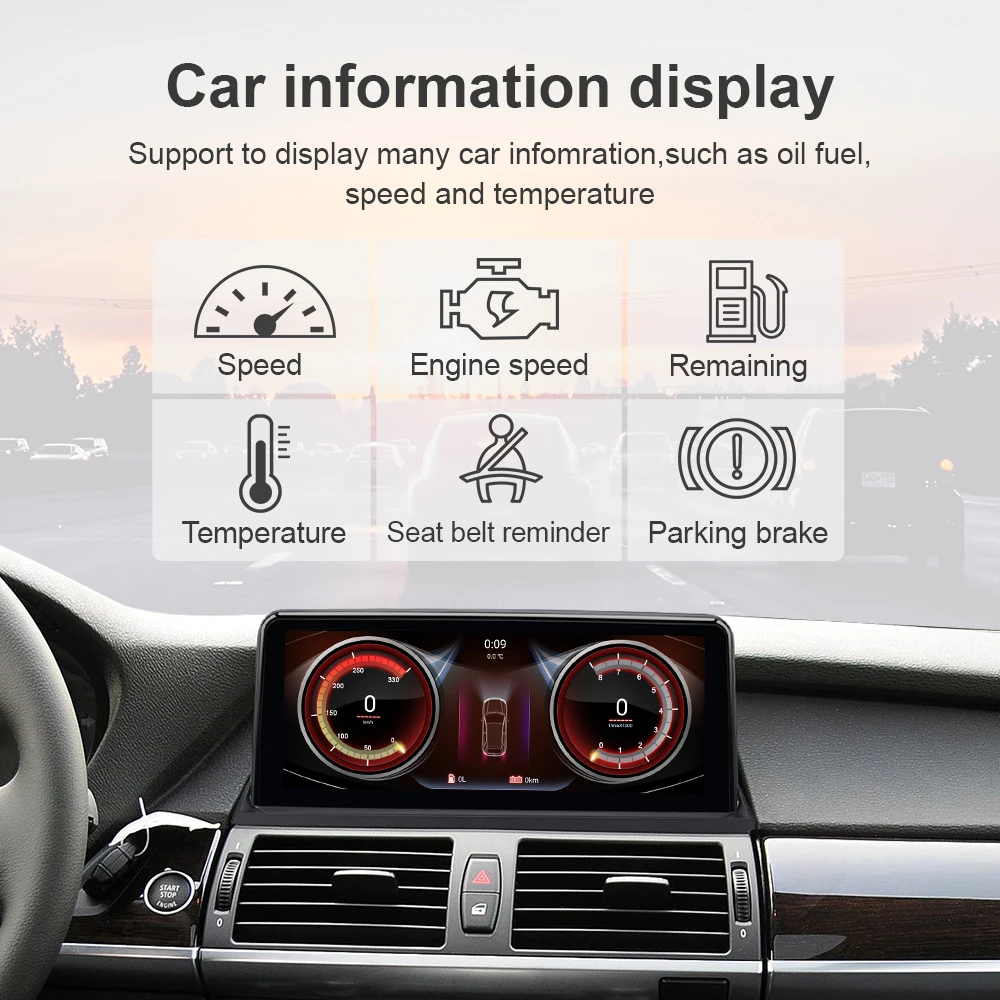 EBILAEN Android 10 автомобильный DVD плеер для BMW X5 E70/X6 E71 (2007 2013) системный блок CCC/CIC ПК