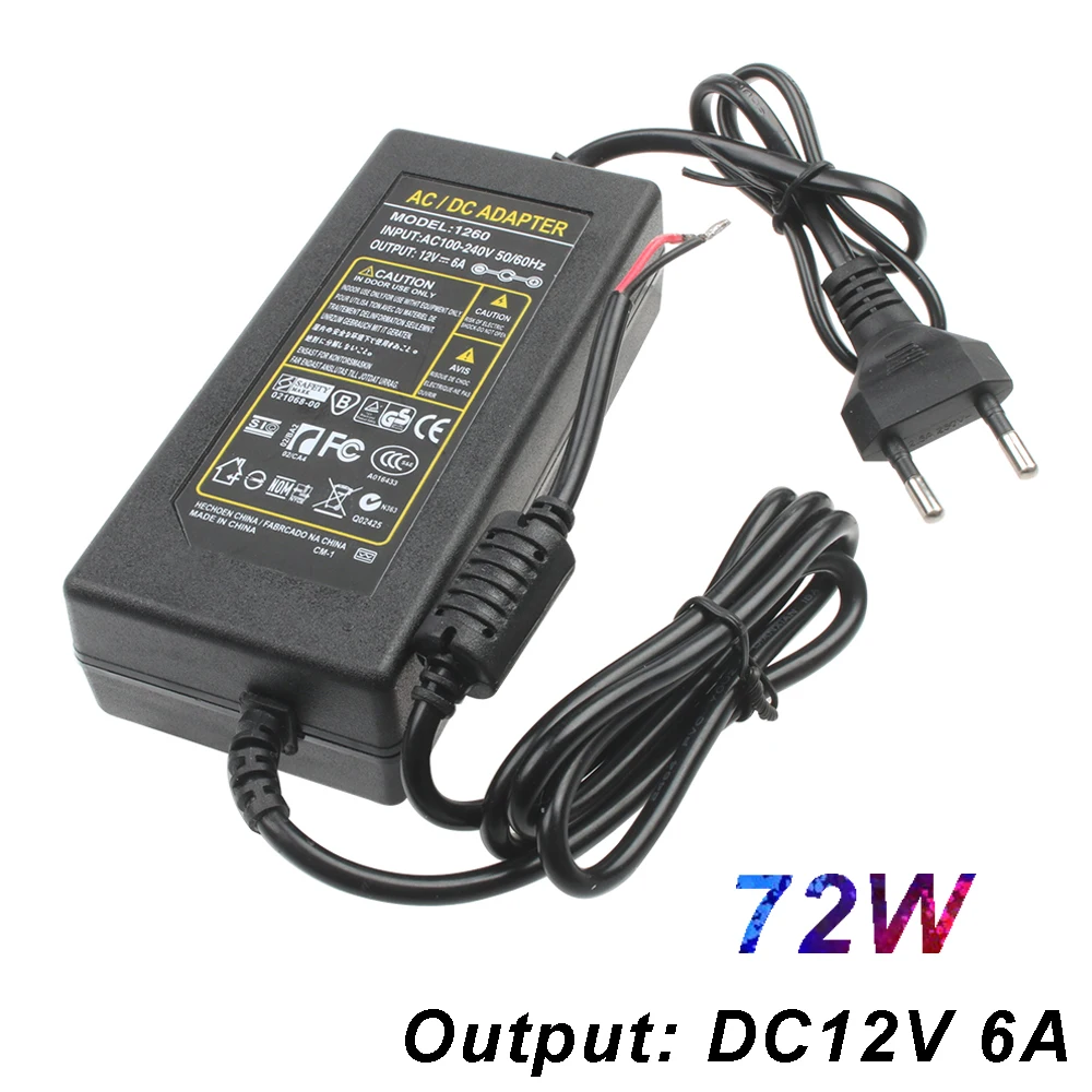 DC12V 5A 5 amp 60W DC EU US UK AU адаптер питания трансформатор | Строительство и ремонт