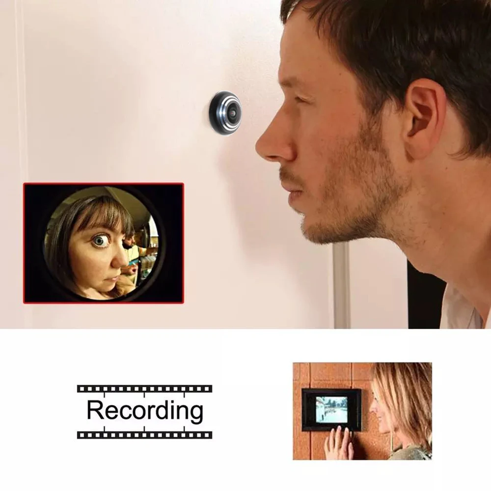 XMEye внутренняя 1080P 2MP POE дверной глазок Домашняя безопасность мини-глазок IP-камера