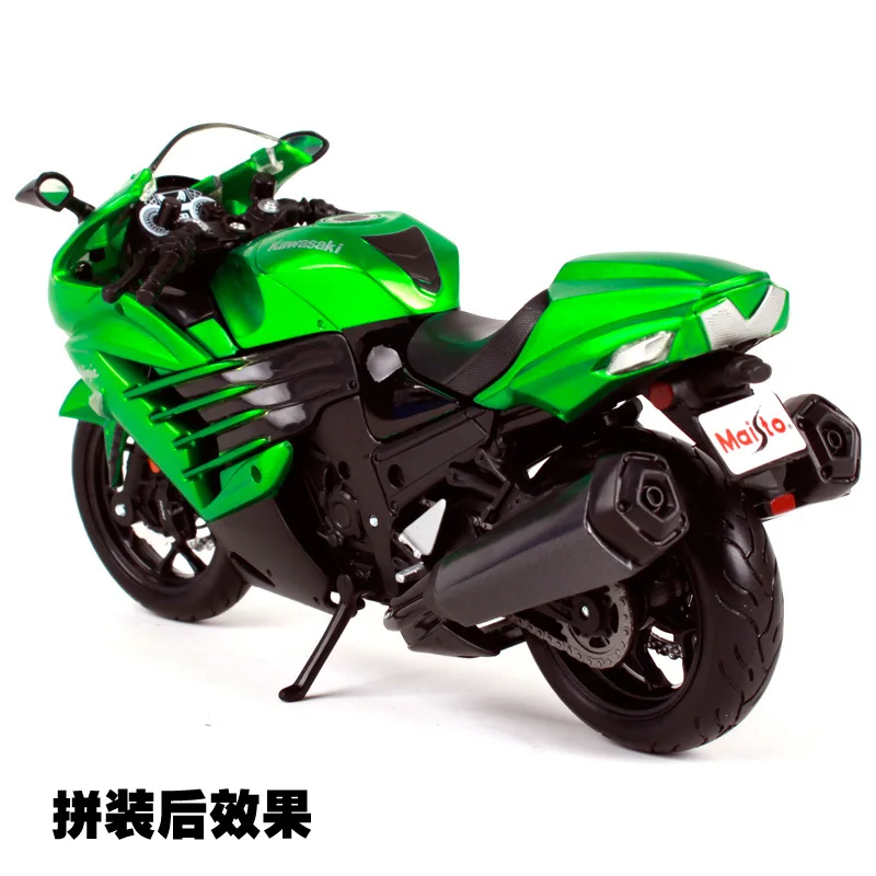Maisto kawasaki ninja набор моделей для мотоцикла зеленый литой металл ручная сборка