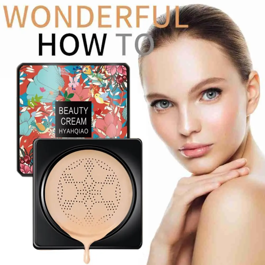 

BB Air Cushion Foundation Mushroom Head CC Cream Concealer Whitening Makeup Cosmetic Waterproof Brighten Face Base Tone Makeup