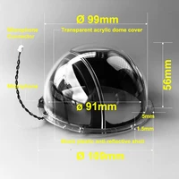 4 inch acrylic clear dome cover optical ball case crystal glass lens cap surveillance camera housing cctv replacement spare part