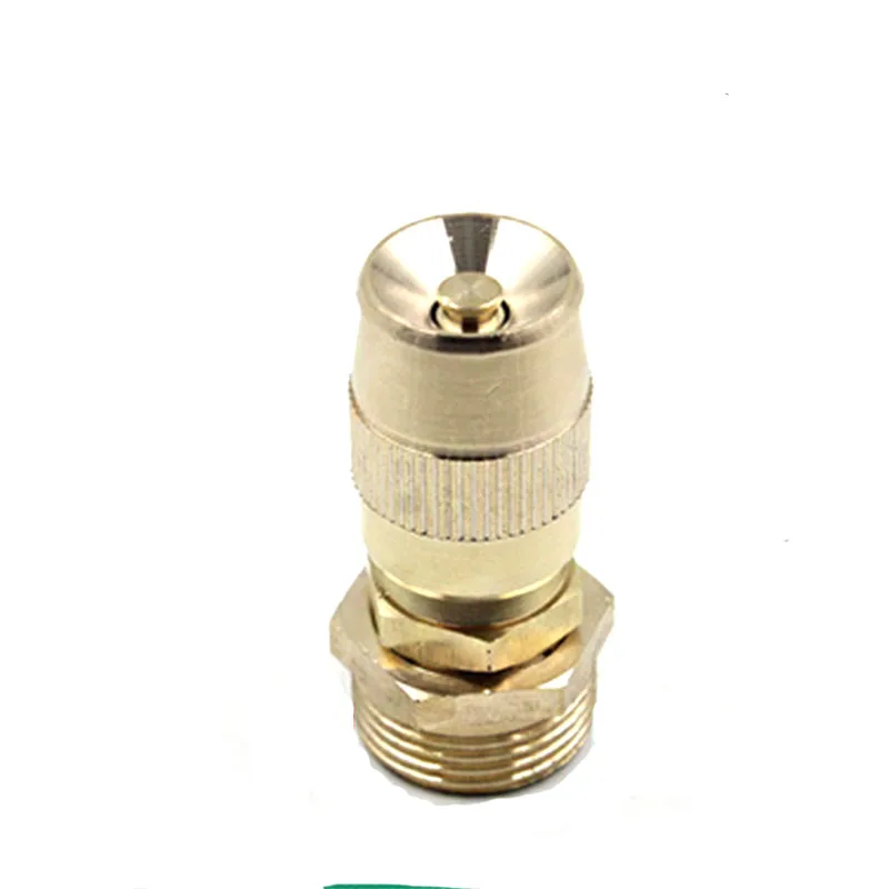 

3/4" BSP Male Brass Nozzle Adjustable Garden Watering Mist Spray Nozzle for Cooling Irrigation Lawn Gardening
