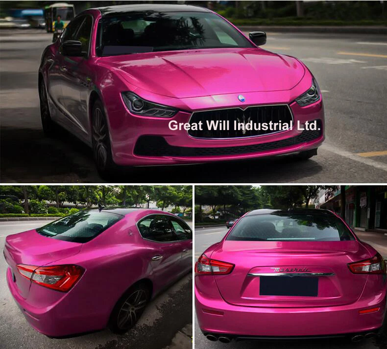 

Glossy Candy Vinyl Wrap Film With Air Bubble Free Candy Gloss Car Wrap Covering Style Fame Will Size 1.52*20m/Roll