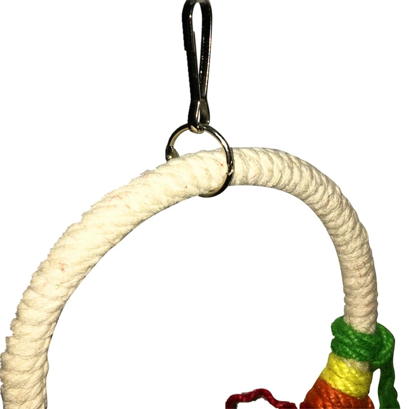 

Parrot Natural Chew IQ Training Toy Climbing Hanging Rope Toy for Molar Chamsgend Bird toy Parakeet Hammock Swing Hanging Toys