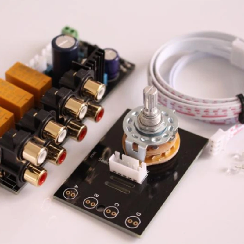 O входной переключатель сигнала релейная плата усилитель платы RCA для динамиков |