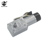 dc6v 24v slow speed high torque turbo worm gearbox speed reduction gear motor with encoder two phase code signal geared motors