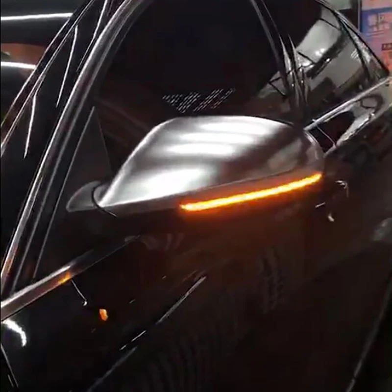 

LED Side Wing Mirror Indicator Blinker Repeater Light For Audi A6 C7 2012 2013 2014 2015 2016 2017 18 Water Flowing Turn Signal