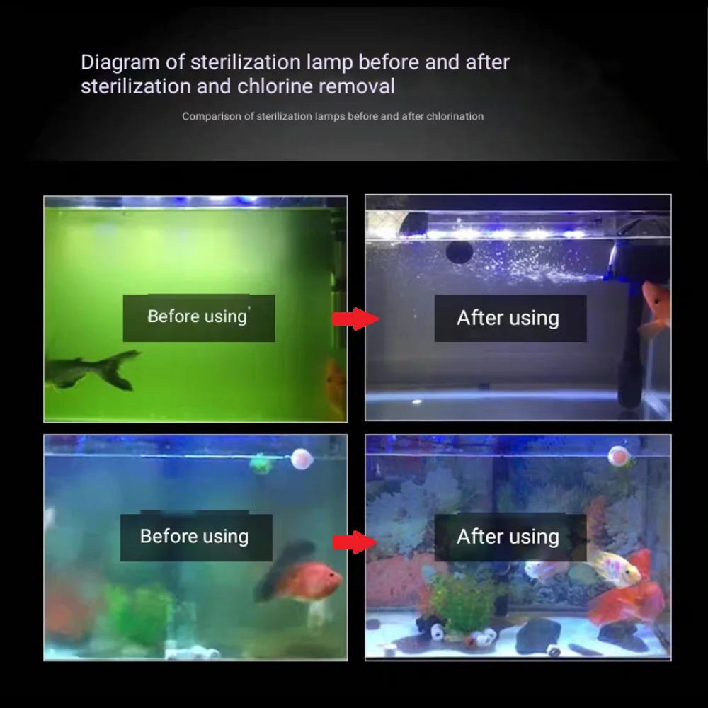 УФ лампа для аквариума бактерицидная дайвинга стерилизации рыбы пруда