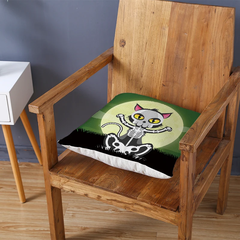 

45*45cm Pillowcase Halloween Pumpkin Style Cushion Case Home Decorative Lumbar Pillow Cover Sofa Car Cushion Cover Decor
