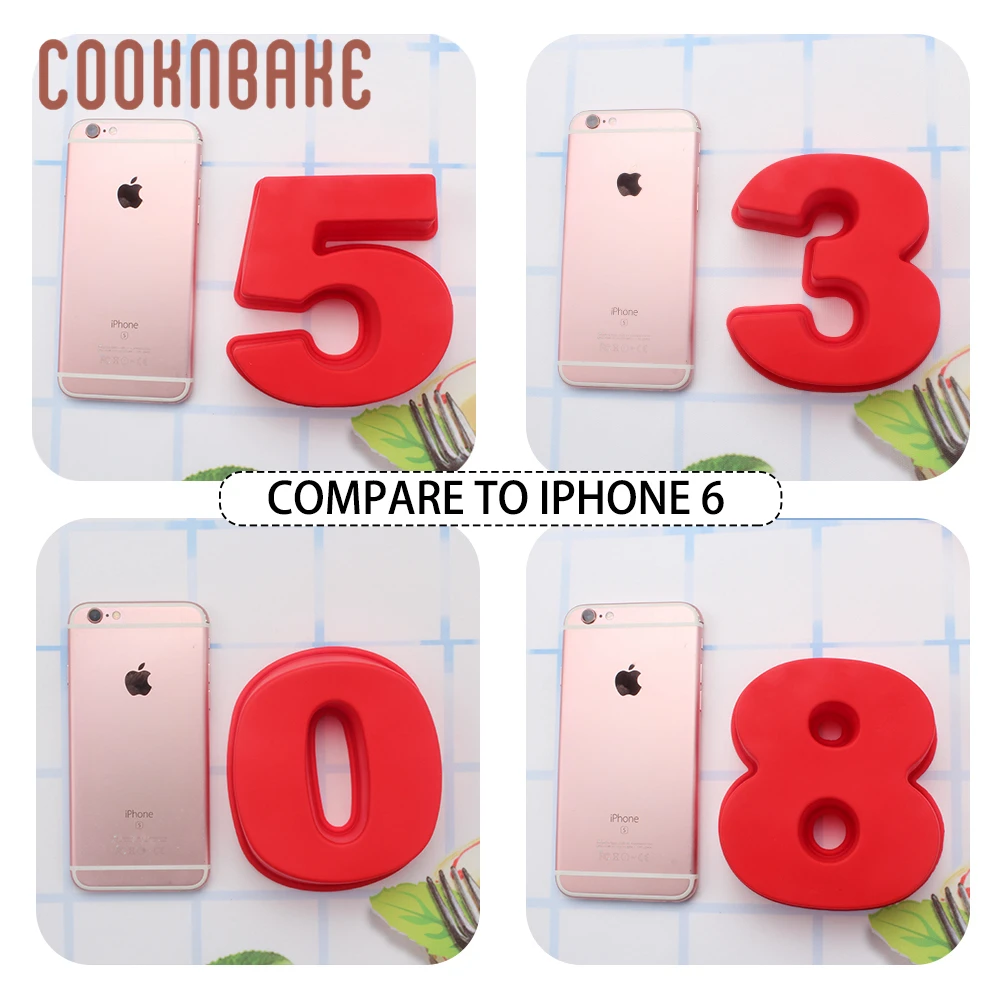 Оптовая продажа силиконовые формы для тортов выпечки номер украшения 20 шт. форма