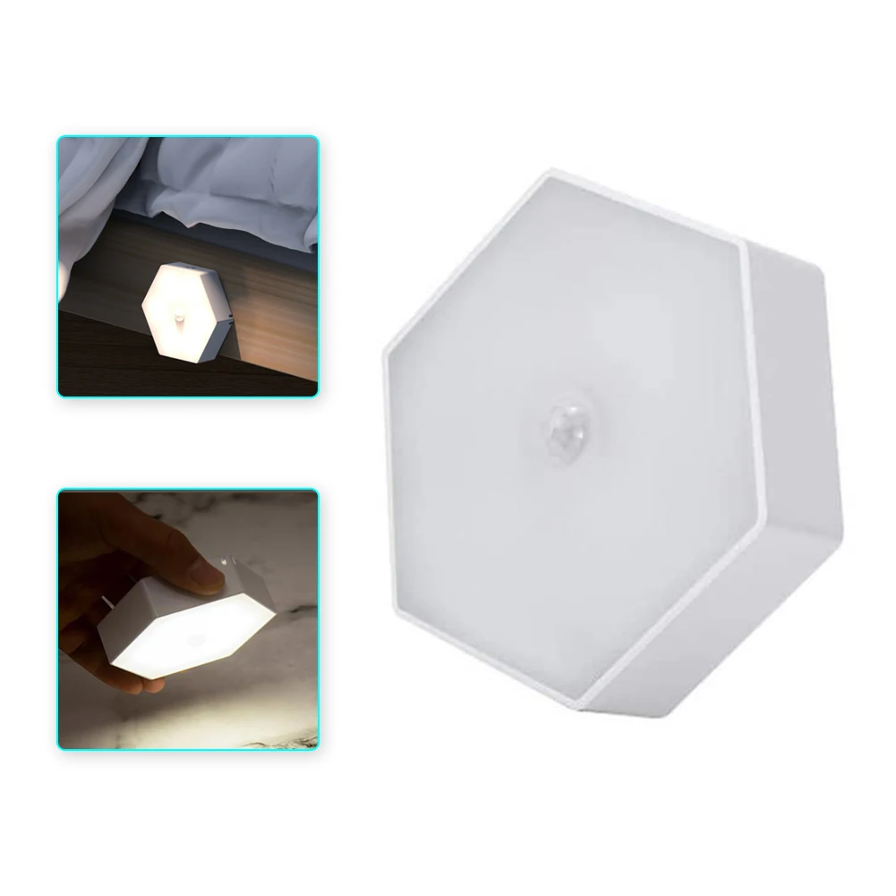 

R Infrared Motion Sensor Night Light LED Closet Lights Rechargeable Or Battery Power Wireless Motion Detector Magnet Night Lamp
