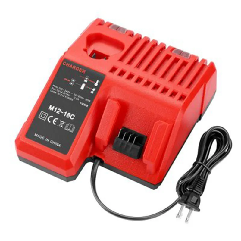 Портативный M12-18C Li-Ion Батарея Зарядное устройство для Милуоки 12 V 14 4 18V C1418C