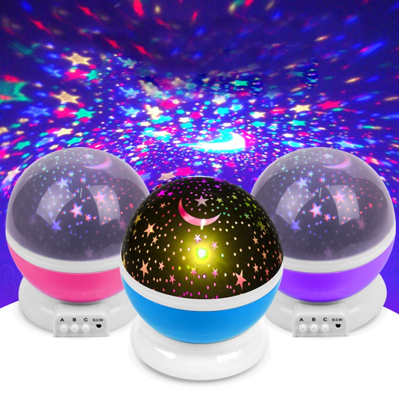 Проекционная лампа ночник Подарки домашний декор USB мульти узоры креативные